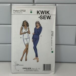 Kwik Sew 2702 Misses Fitted Underwear Sewing Pattern Size Xsm to L XL UNCUT